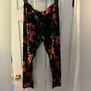 Floral Pull-On Skinny Stretch Pant